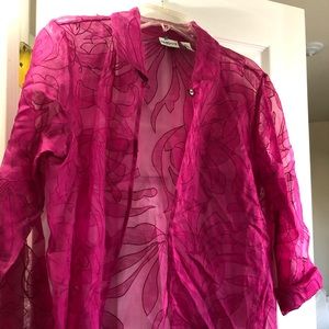 Chicos Sheer blouse or jacket